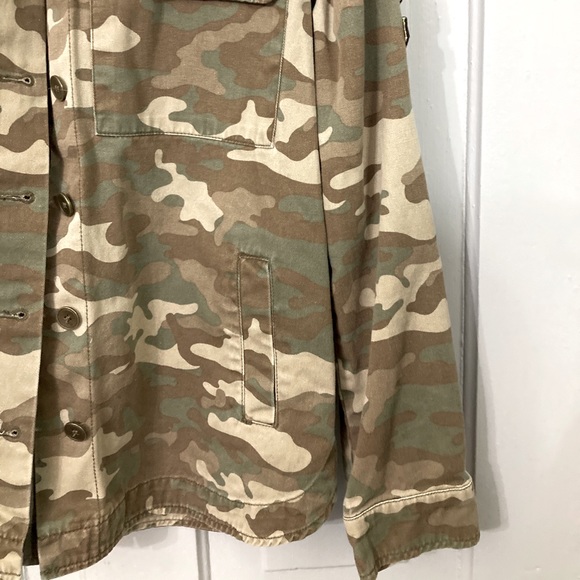 Army denim button up jacket - Picture 4 of 6